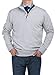 Bianco B Men's Mock Neck 1/4 Button Sweater Relaxed Fit