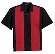 Port Authority Retro Bowling Shirt (S300B) 4X Black-Red