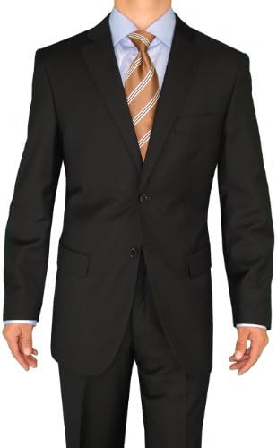 Fuomo Business Classic Men's Suit 2 Button Black