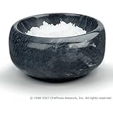 RSVP Black Marble Herb & Salt Bowl