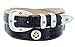 Presidential Gold Star Western Golf Concho Black Dress Belt for Men