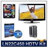 Samsung LN22C450 22 HDLCD TV, 720p, HDMI, Built-in DTV Tuner, AV Home Theater Power Protection (6 outlet 2100 joules protection), Calibration DVD (Brings out your HDTV's Full Potential), High-performance Hook-Up & Maintenance Kit