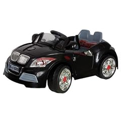 Kinder Cabrio Elektrofahrzeug Elektroauto Gaspedal Akku Mp3-Player Kinderauto Schwarz