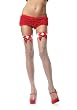 Plus Size Industrial Net Thigh Highs With Bow And Nurse Badge
