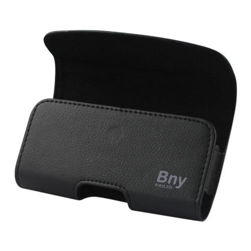 XXL SIZE Alcatel One Touch Fierce 2 7040T / FIERCE 1 7024T Premium Leather Belt Clip Pouch Case Cover Holster (Fits Alcatel One Touch Fierce 2 7040T / FIERCE 1 7024T with OTTER BOX Defender / LIFEPROOF / Mophie Juice Pack Air/Plus Case On)