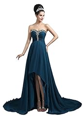 Sexy Sweetheart Chiffon Summer 2015 Beaded Sleeveless Evening Dress/Bridesmaid Dress/Prom Dress/Party Dress/Wedding Dress  with a Court Train 