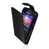Supergets Quality Black Top Flip Leather Case For Blackberry Curve 8520/ 3g 9300 With Card Holder included LCD Screen Protector Micro Fibre Screen Polishing Cloth