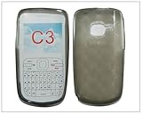 TPU Silicone Case Cover for Nokia C3 C3-00 Black