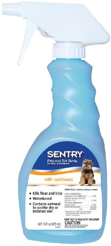 Sentry Oatmeal Flea and Tick Spray For Dogs - 16-Ounce