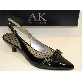 Anne Klein Women's Jeslyn Slingback Black Patent Leather