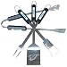Motorhead Products MH5129 MLB 4-Piece BBQ Grilling Utensil Set, Jays