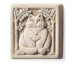 Fat Cat Stone Plaque