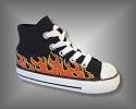 Converse Kinderschuhe 708865 CT Flames Hi schwarz orange - fallen etwas grösser aus