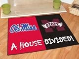 Mississippi State Bulldogs House Divided Rug Mat