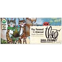 Theo Organic Fig, Fennel and Almond Dark Chocolate Bar (12x2oz)