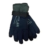 Kids Boys Ski Gripper Fleece Lined Warm Winter Thermal Snow Gloves GC39