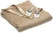 Sunbeam Royal Nights Polyester-Blend Twin Heated Blanket, Mushroom
