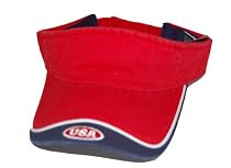 New USA Sun Visor Cotton Hat Cap - (2 Colors Available)
