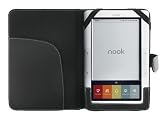 Black Leather Case Cover for Barnes and Noble Nook eBook e-Reader
