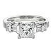 .85 CT G/SI1 PRINCESS CUT DIAMOND ENGAGEMENT RING