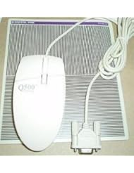 Video Games: 9 Pin Serial Optical Mouse + Mouse Pad!! - 2 Button - DB9 Connection for Dos, Windows 3.1, Win 95, 98, NT - Vintage - Legacy - Mouse