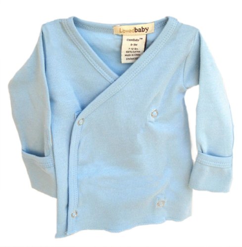 L'ovedbaby Wrap Shirt, Blue 0-3 Months