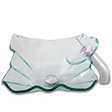 Geyser Tempered Clear Bathroom Glass Vessel Sink and Chrome Waterfall Faucet Combo w/ Matching Pop-