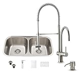 UPC 849922000060 product image for VIGO VG15335 All in One 32-inch Undermount Stainless Steel Kitchen Sink and Fauc | upcitemdb.com