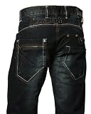 Jeans homme, couleur sombre, coupe droite