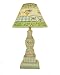 Hand-painted French-Country Floral Lamp by Jane Keltner