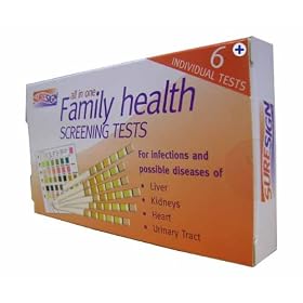 SureSign All In One Family Health Screening Tests - Check Kidneys, Urinary Tract, Liver & Heart With 1 Test