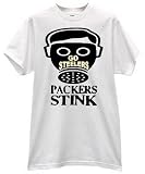 GO STEELERS GAS MASK PACKERS STINK FOOTBALL T SHIRT