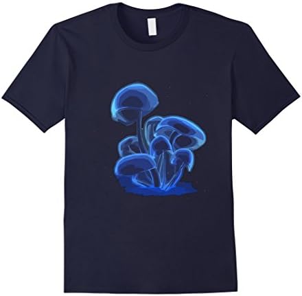 Men's Shroom Shirt | Psychedelic Shirt | Magic Mushroom Tee XL Navy