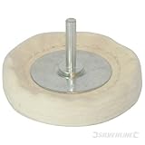 Silverline 75x 12mm Loose Leaf Final Polishing Buffing Wheel Mop Pad Compound