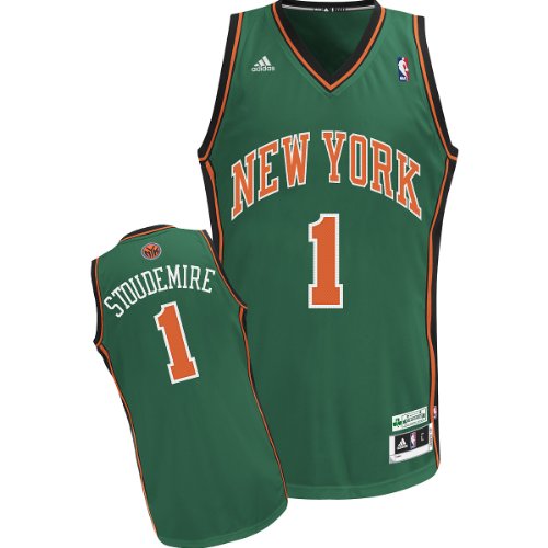 New York Knicks Amar'e Stoudemire Youth Green St. Patrick's Day Adidas Swingman Revolution 30 Jersey (M (10/12))