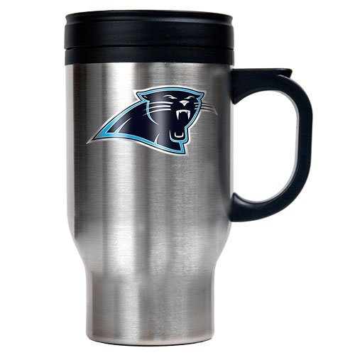 Carolina Panthers 16oz Stainless Steel Travel Mug  (Primary Logo)