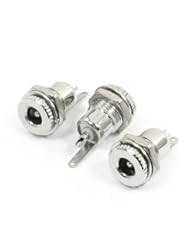 Home Improvement: 2.1mmx5.5mm DC Power Jack Socket Threaded Female Connector 3 Pcs - uxcell