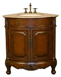 32 Bathroom Corner Single Sink Vanity Cabinet 126T