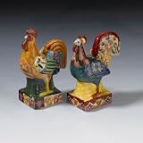 Jim Shore / Heartwood Creek - Roosters Salt & Pepper Shaker Set