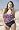 Black and Berry Swirl Plus Size Halter Top - Women's Swimwear Plus Size Swimsuit