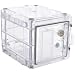 Bel-Art Scienceware 420721002 Clear Secador 2.0 Desiccator Cabinet with Gas Port and 2 Shelves, 13.4" Width x 12.4" Height x 16.3" Depth