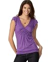 Trixxi Flutter-Sleeve V-Neck Top