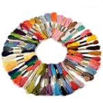 50 Docken Sticktwist Stickgarn 8m 6-f...