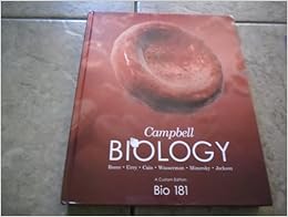 Campbell Biology Bio 181 A Custom Edition: Amazon.com: Books