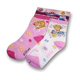 Girl's Disney Princess Crew Socks Size 5 - 61/2 - Set of Two Pairs