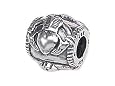 Zable(tm) Sterling Silver Claddaugh Bead / Charm