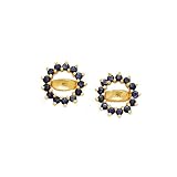 14K Yellow Gold 1 3/8 ct. Sapphire Earring Jackets