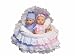 Bellini 12 Twin Baby Doll Set In Moses Carrier