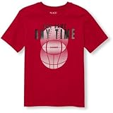 THE CHILDREN'S PLACE(ザ・チルドレンズプレイス) スポーツボールグラフィックティ クラシックレッド トップス半袖Tシャツ 10～12歳【並行輸入】