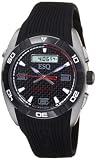 ESQ by Movado Men`s 07301376 Octane Black Rubber Strap Black Carbon Fiber Dial Watch